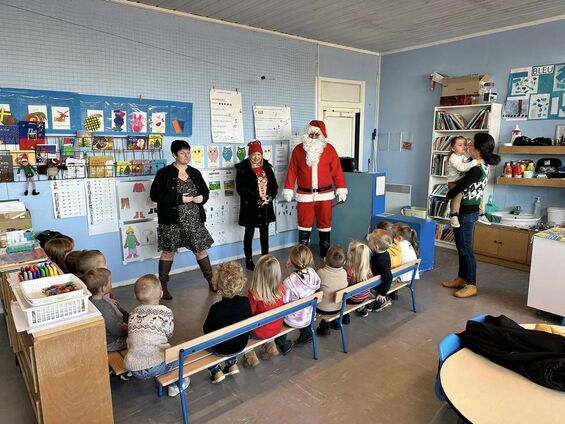 Le Père Noël à l'école
