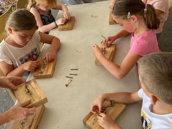 Atelier fabrication lampes à huile pour les 8/10